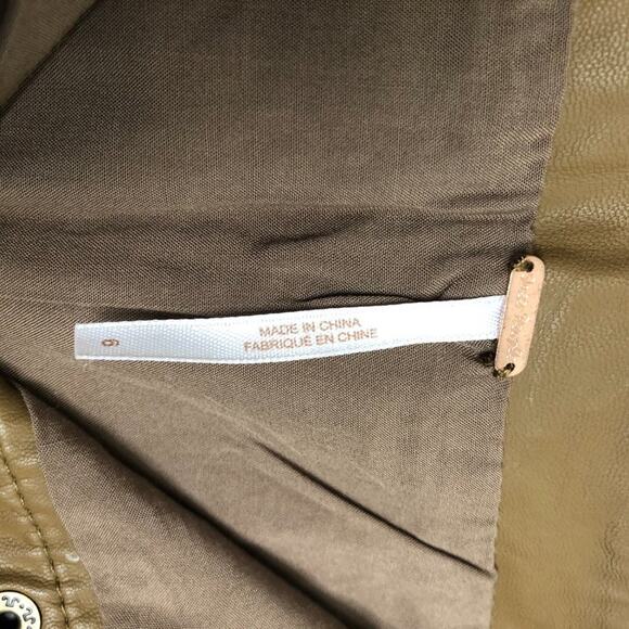 Free People Oh Snap Vegan Leather Button Front 6 - Picture 6 of 10